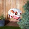 Pink & White Camper Birdhouse