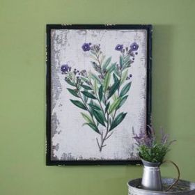 Botanical Rubber Plant Wall Decor (Option: Wild Indigo)