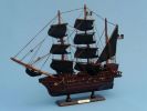 Wooden Ed Low's Rose Pink Model Pirate Ship 14""