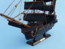 Wooden Ed Low's Rose Pink Model Pirate Ship 14""