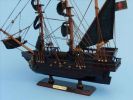 Wooden Ed Low's Rose Pink Model Pirate Ship 14""
