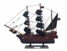 Wooden Ed Low's Rose Pink Model Pirate Ship 14""