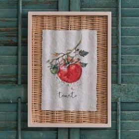 Framed Carrot Basket Art - Min of 2 (Options: Tomato)