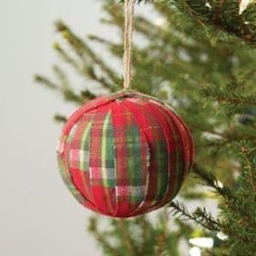 Buffalo Check Fabric Ornament (Options: Anchorage Plaid)