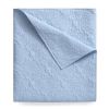 King Size Cotton 3-Piece Quilt Set in White with Quilted Damask Pattern
