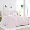 King/Cal King 3-Piece Microfiber Reversible Comforter Set Aqua Blue and Grey
