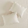King Size 3 Piece Reversible Scalloped Edges Microfiber Quilt Set in Seafoam