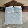 Full Size 100-Percent Cotton Chenille 3-Piece Coverlet Bedspread Set in White