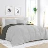 Twin/Twin XL 2-Piece Reversible Microfiber Comforter Set in Taupe Brown