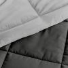 Twin/Twin XL 2-Piece Reversible Microfiber Comforter Set in Taupe Brown
