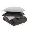Twin/Twin XL 2-Piece Reversible Microfiber Comforter Set in Taupe Brown