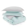 Twin/Twin XL 2-Piece Reversible Microfiber Comforter Set in Taupe Brown