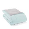 Twin/Twin XL 2-Piece Reversible Microfiber Comforter Set in Taupe Brown