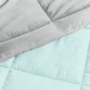 Twin/Twin XL 2-Piece Reversible Microfiber Comforter Set in Taupe Brown