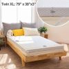 King size 3-inch Memory Foam Mattress Topper with Removeable Baffle Box Cover