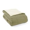 Twin/Twin XL 2-Piece Reversible Microfiber Comforter Set in Taupe Brown