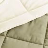 King/Cal King 3-Piece Microfiber Reversible Comforter Set Aqua Blue and Grey