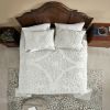 Queen size 100-Percent Cotton Chenille 3-Piece Coverlet Bedspread Set in Blue