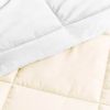 Full/Queen 3-Piece Microfiber Reversible Comforter Set in Blush Pink and White