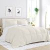 Twin/Twin XL 2-Piece Reversible Microfiber Comforter Set in Taupe Brown