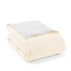Twin/Twin XL 2-Piece Reversible Microfiber Comforter Set in Taupe Brown