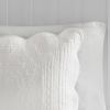 King Size 3 Piece Reversible Scalloped Edges Microfiber Quilt Set in Seafoam