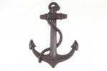 Rustic Silver Cast Iron Anchor Paperweight 5""