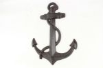 Rustic Silver Cast Iron Anchor Paperweight 5""