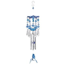 Fluttering Butterflies Wind Chimes (Options: Blue Hummingbird)