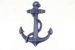 Rustic Silver Cast Iron Anchor Paperweight 5""