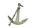 Rustic Silver Cast Iron Anchor Paperweight 5""