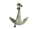 Rustic Silver Cast Iron Anchor Paperweight 5""
