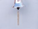 Chrome Hanging Ship's Bell 9""