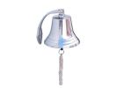 Chrome Hanging Ship's Bell 9""