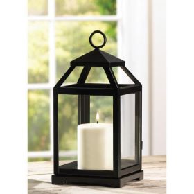 White Moroccan Style Lantern (Options: Contemporary Candle)