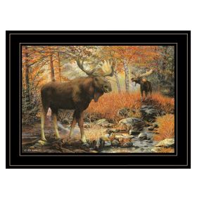 "Call of the Wild" By Ed Wargo, Ready to Hang Framed Print, Black Frame (Color: Beige)