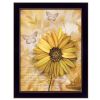 "Flowers & Butterflies II" By Ed Wargo, Ready to Hang Framed Print, Black Frame