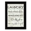 "Laundry" By Susie Boyer, Ready to Hang Framed Print, Black Frame