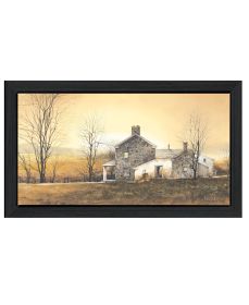 "Rising Early" by Artisan John Rossini, Ready to Hang Framed Print, Black Frame (Color: Beige)