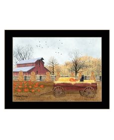 "Autumn Blessings" by Billy Jacobs, Ready to Hang Framed Print, Black Frame (Color: Beige)