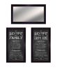 "Family Recipe Collection" 3-Piece Vignette By Pam Britton, Ready to Hang Framed Print, Black Frame