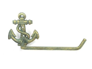 Wagon Wheel Toilet Paper Holder (Options: Antique Bronze Anchor)