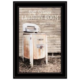 By Lori Deiter, Ready to Hang Framed Print, Black Frame (Option: Laundry Room)