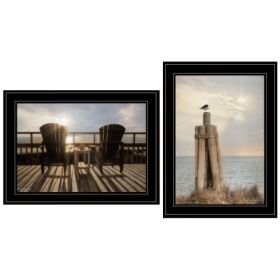 By Lori Deiter, Ready to Hang Framed Print, Black Frame (Option: By The Sea)