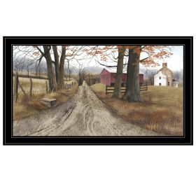 Trendy Decor 4U "The Road Home" Framed Wall Art, Modern Home Decor Framed Print for Living Room, Bedroom & Farmhouse Wall Decoration by Billy Jacobs (Color: Beige)