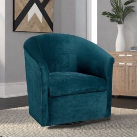 Eden Ash Swivel Chair (Color: Ocean)