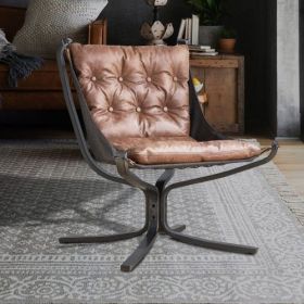 Top Leather Butterfly Chair (Options: Leather)