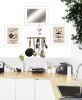 "Enjoy Tea Time" 3-Piece Vignette By Trendy Decor 4U, Ready to Hang Framed Print, White Frame