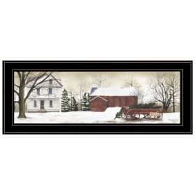 "Christmas Trees for Sale" By Billy Jacobs, Ready to Hang Framed Print, White Frame (Color: Black Frame)