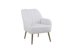 Modern Mid Century Chair velvet Sherpa Armchair for Living Room Bedroom Office Easy Assemble